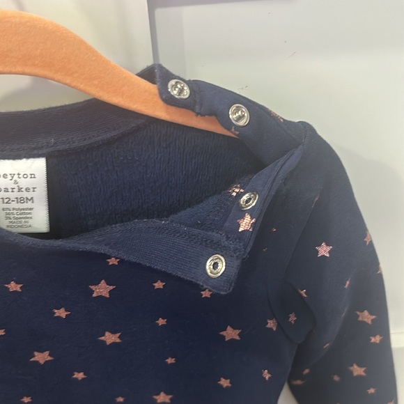 Peyton & Parker Navy Star Jumpsuit Size 12-18m - Picture 5 of 6